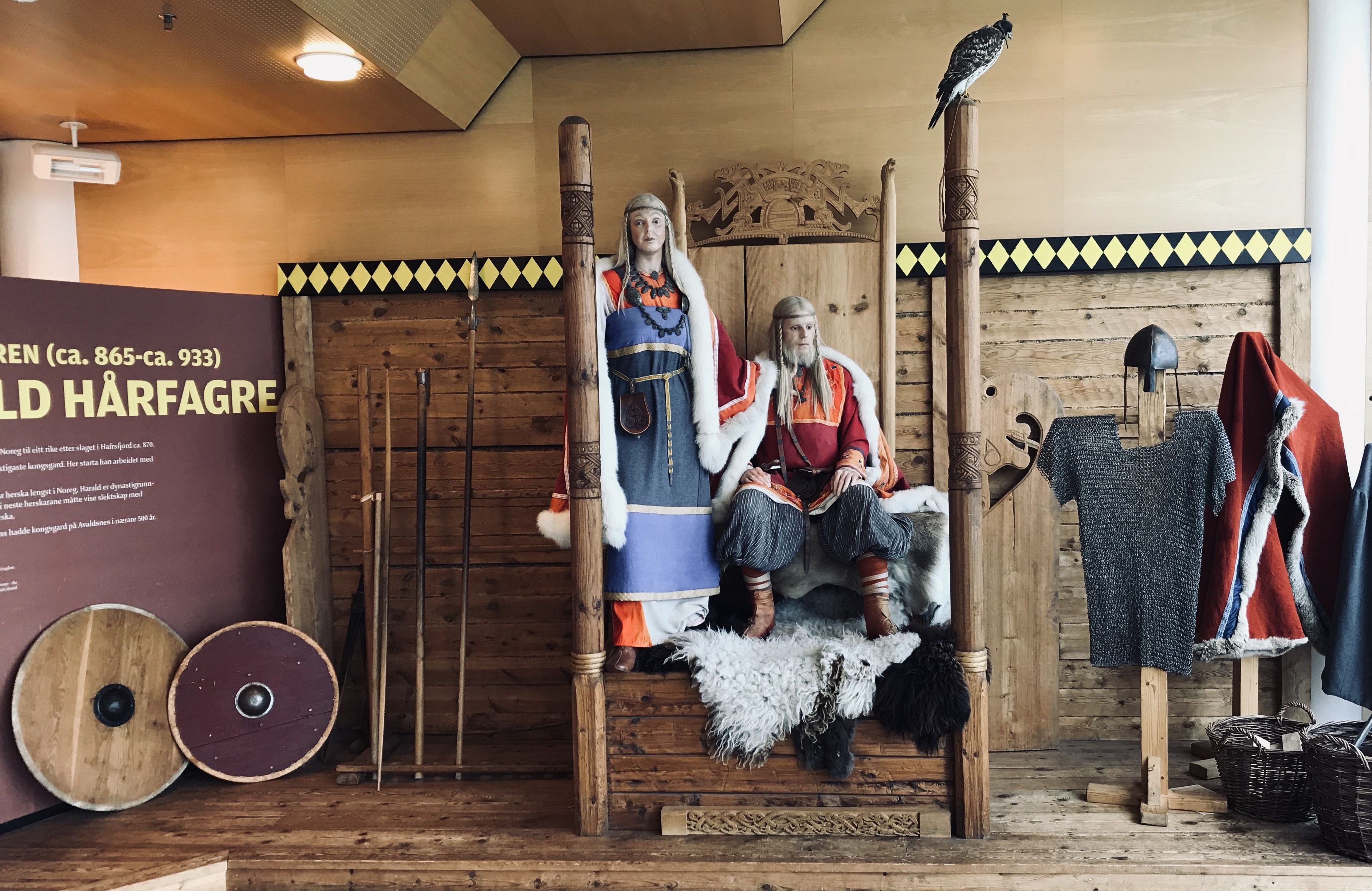 Harald og Gyda i Nordvegen Historiesenter. Foto M.S.Vea_16z10 Harald Hårfagre og Gyda i Nordvegen Historiesenter